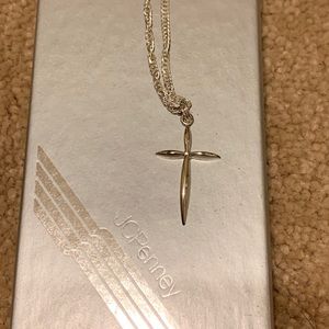 Sterling silver cross necklace